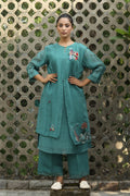 PAPEEHA GREEN BAY RESHAM KURTA SETS